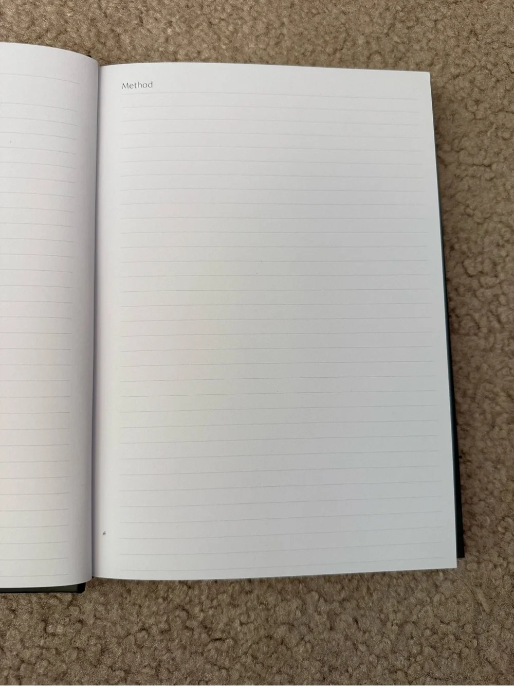 Dark Green Recipe Book - Hardcover Kitchen Planner